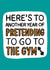 Funny New Year Card - Gym Resolution Card - Sarcastic Card created by TeePee Creations