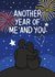 Another Year of Me and You - Cute New Year Card for Partner - For Him - For Her created by TeePee Creations