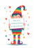 Merry & Gay Rainbow Elf Christmas Card created by something witty