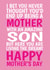 Funny Mother’s Day Card - From Son - Living The Dream created by @Cupsie's Creations