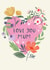 Classic Mother's Day Card - Heart - Flowers created by Laura Darrington Design Ltd.