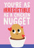 Cute Valentine's Day Card - You're As Irresistible As A Chicken Nugget created by Studio Doodles