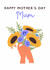 Classic Mother's Day Card - Sunflower Bouquet - Blooming Lovely Mum created by Sad Girl Illustration