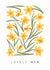 Classic Mother’s Day Card - Daffodils - Lovely Mum created by Sad Girl Illustration