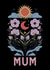 Arty Mother's Day Card - Boho Sun & Moon - Flowers created by Sad Girl Illustration