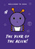 The Year of The Alien - Happy New Year created by Roarsome