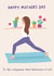 Cute Mother’s Day Card - For Stepmum - Yoga created by Sophie Kent Illustration