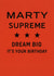 Marty Supreme – Dream Big It’s Your Birthday card. Fun, pop culture. created by Jane Jinn
