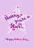 Classic Mother's Day Card - For Nanny - Star created by Fatchair Print