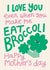 Cute Mother’s Day Card - From The Kids - I Love You Even When You Make Me Eat Broccoli created by Christine Cuddihy Illustration