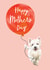 Cute Mother's Day Dog with Balloon Card - Westie - From The Dog created by Debbie Daley Illustrations