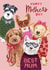 Cute Mother's Day Card -Dogs In Jumpers created by Debbie Daley Illustrations