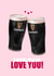 Cute Valentines card for your Significant Other - Irish Guinness Pints Card created by Aoife Phelan