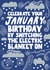 Funny Birthday Card - January Birthday - Electric Blanket created by Pickled Prints