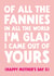 Rude Mother's Day Card - Of All The Fannies created by The Buddy Fernandez Card Co.