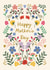 Pretty Mother’s Day Card - Modern Florals - Flowers created by Holly Hudson-Smith