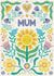 Pretty Mother's Day Card - Folk Art Florals created by Hollie McManus Illustration