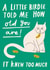 Funny Birthday Card - Cat - Little Birdie - Old created by AbiGoLucky