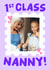 Cute Mother's Day Card - For Nanny - 1st Class Nanny! created by Studio Doodles