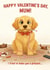 Happy Valentine's Day - Dog mum. Funny, and cute card for pet owners. created by Victoria Dervish