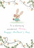 Cute Mother's Day Card - Blooming Wonderful Bunny created by Dandelion Stationery