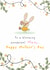 Cute Mother's Day Card - For Mam - Blooming Wonderful Bunny created by Dandelion Stationery