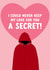 Funny Valentine's Day/Anniversary Card - Keep My Love A Secret! - The Traitors created by The Cake Thief
