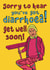 Funny pop culture 'Get Well Soon' Card for brother, sister, mum, dad, friend created by The Kitschen Disco 