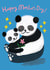 Cute Mother's Day Card - Panda Cuddles created by @AimeeStevens.Design