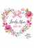 Traditional Mother's Day Card - For Mum - Floral Heart created by Katie Phythian Design