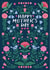 Pretty Mother's Day Card - Folk Florals - Birds created by Nina Raby - Jones