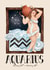Arty Birthday Card - Aquarius - For Her created by Hes Durkan Illustration
