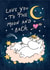 Moomin Valentine’s or Anniversary Card - Love You To The Moon And Back created by Moomin Characters