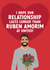 Funny Valentine's Day/Anniversary Card - Hope Our Relationship Lasts Longer - Ruben Amorim created by The Cake Thief