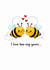 Cute Valentines card – Bees – I love bee-ing yours created by From the Boathouse