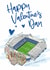 Classic Valentine's Day Card - Chelsea - Stamford Bridge created by Moo & Snip