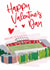 Classic Valentine's Day Card - Wrexham - The Racecourse Ground created by Moo & Snip