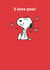 Valentine's Day Card | Snoopy | I love you created by Hype Cards