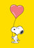 Valentine's Day Card | Snoopy | Heart Balloon created by Hype Cards