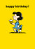 Cute Birthday Card - Snoopy - Lucy with a Cupcake created by Hype Cards