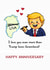 Funny Anniversary card – Political parody – More Than Trump Loves Greenland created by From the Boathouse