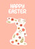 Cute Easter Card For Friend – Floral Bunny Illustration – Happy Easter created by Julia Beskrovnova