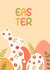 Cute Easter Card For Friend – Floral Bunny And Eggs – Easter created by Julia Beskrovnova
