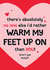 Funny Anniversary Card For Him - Warm My Feet Up - Cute Husband Card created by Dandy Pug
