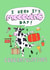 Funny cute new home - Cow - Moving day - Congratulations - Colourful Home created by PonkyWots