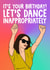 Victoria Beckham Birthday Card - Let's Dance Inappropriately created by Studio Doodles