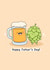 Punny Father’s Day card - beer themed - ale - kawaii created by Rosalie Perl