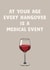 Funny Birthday Card – Getting Older – Hangovers Are a Medical Event created by LokiDesignStudio
