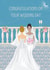 Art deco style lesbian wedding card created by SKAA