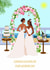 Cute Beach Brides Wedding Card created by SKAA